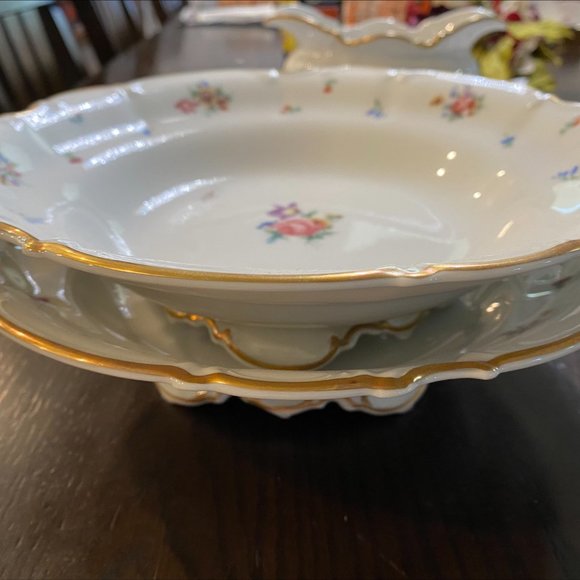 Hutschenreuther Mayfair large salad bowl with feet ( like new condition) - Picture 5 of 6